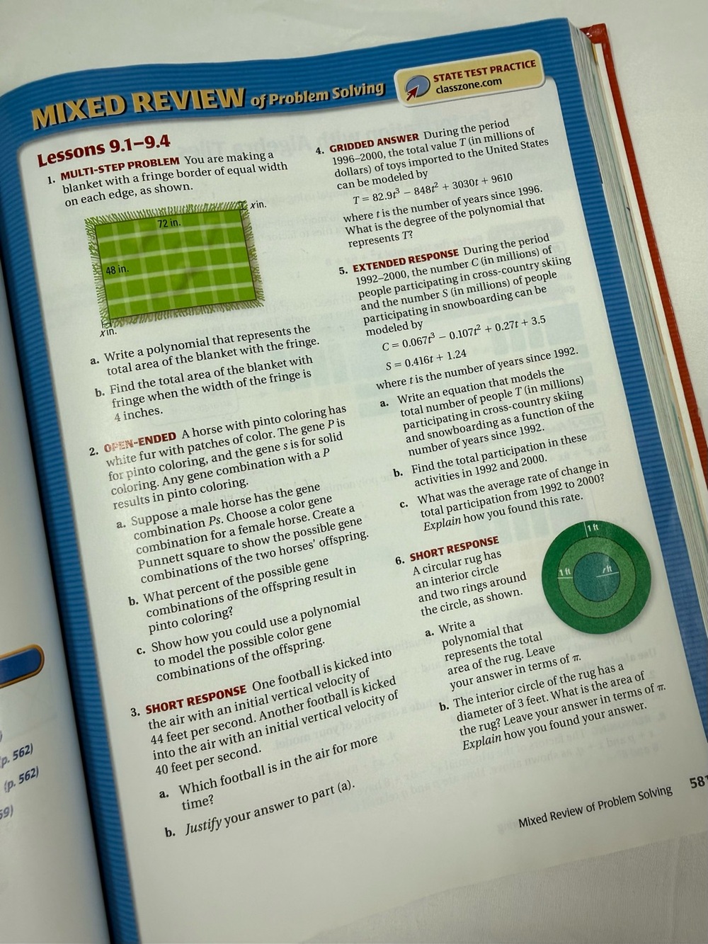 MCDOUGAL LITTELL Algebra 1 Student Textbook & Worked Out Solution Key Math Set - Picture 12 of 12